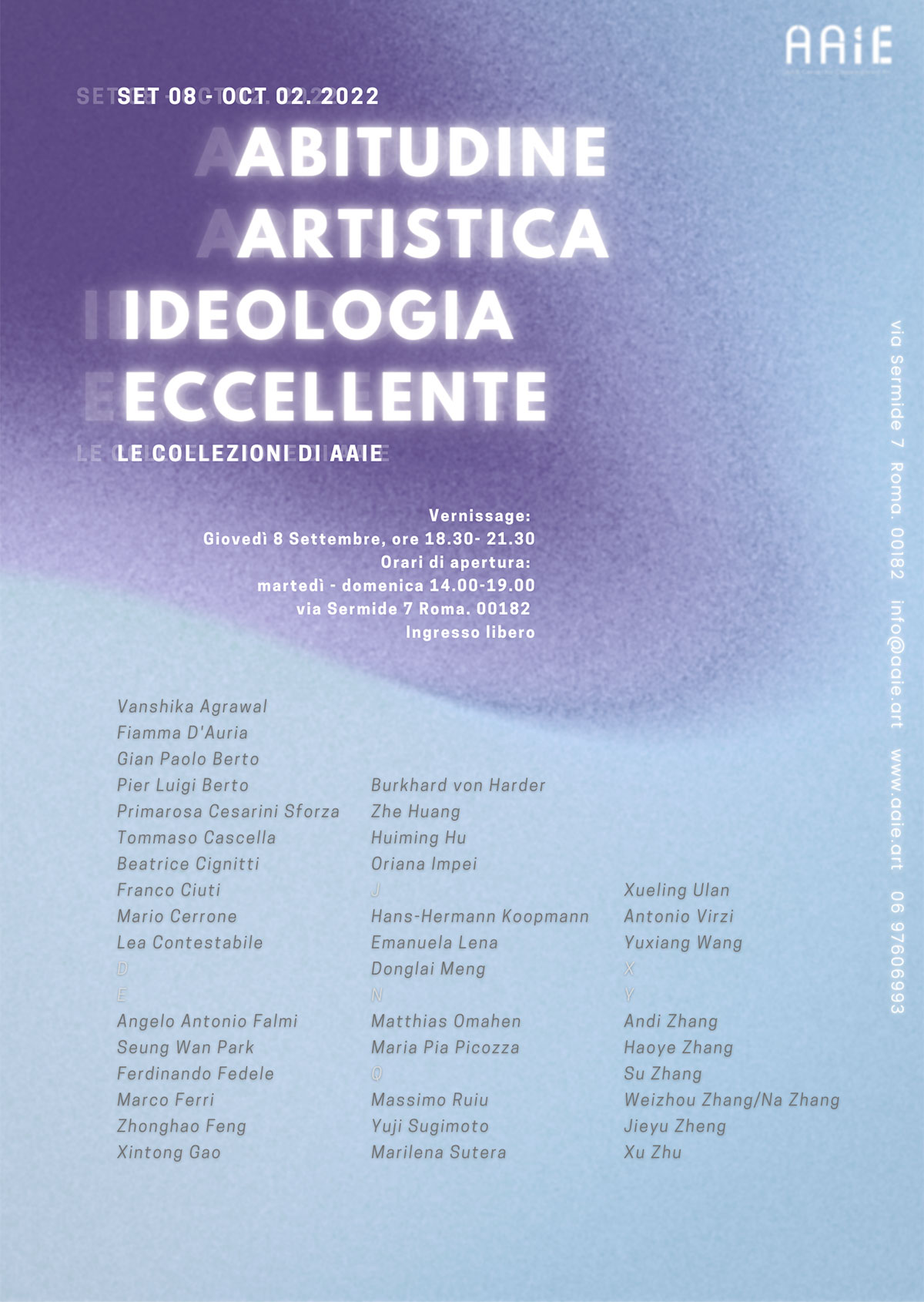 Burkhard Philipp von Harder | AAIE exhibition - ABITUDINE ARTISTICA - IDEOLOGIA ECCELLENTE